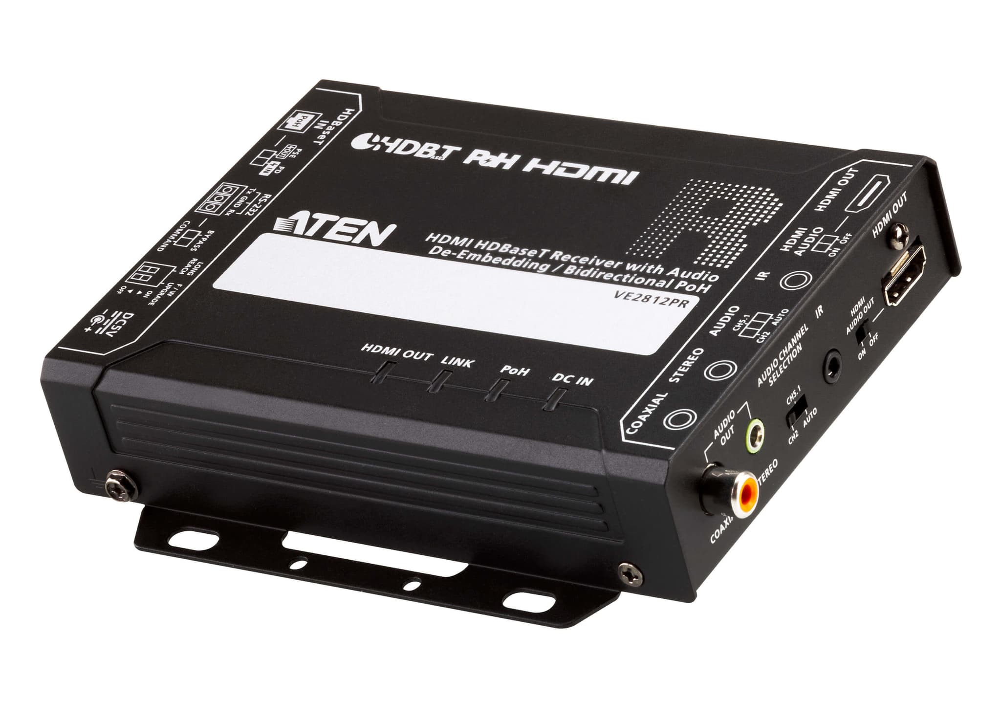 ATEN HDMI HDBASET RECEIVER WITH AUDIO DE-EMBEDDING / BI-DIRECTIONAL POH