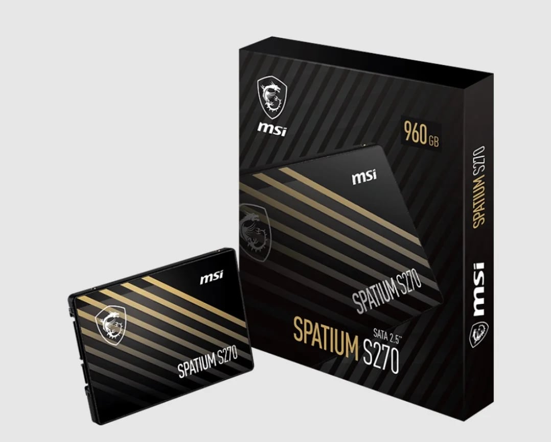 MSI SPATIUM S270 SATA 2.5' 480GB,  PHISON S11, 3D NAND, SATA III 6Gbps, Sequential Read up to 500MB/s, Sequential Write up to 450MB/s, 250 TBW, 5Y WTY