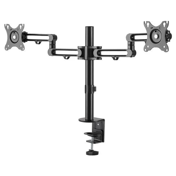 STARTECH DUAL MONITOR DESK MOUNT, UP TO 32", ARTICULATING, H/ADJ, VESA, 5YR